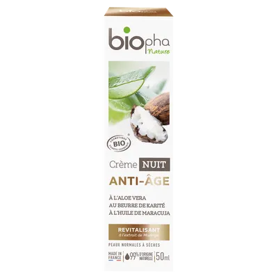 BIOpha Organic Creme Nuit Anti-age (Krem przeciwzmarszczkowy na noc)