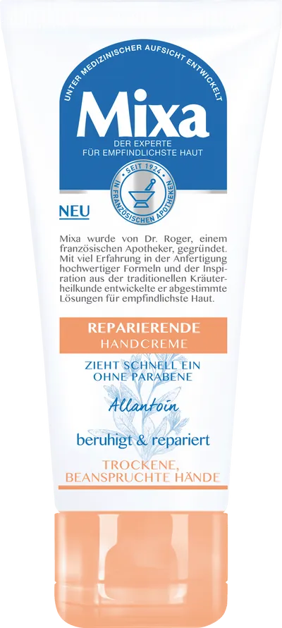 Mixa Reparierende Handcreme (Krem do rąk regenerujący z alantainą do suchej skóry dłoni)