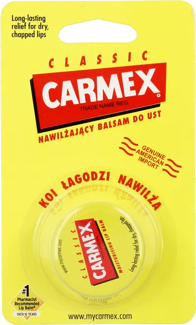 Carma Laboratories Carmex, Moisturising Lip Balm Classic (Nawilżający balsam do ust w słoiczku)