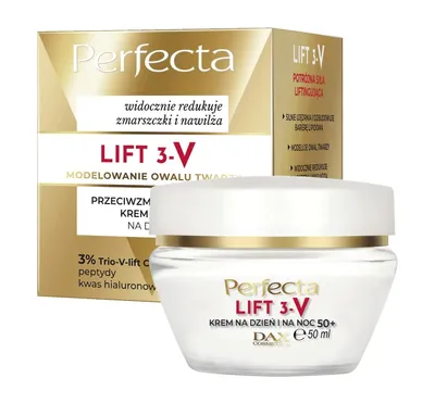 Perfecta Lift 3-V, Przeciwzmarszczkowy krem liftingujący na dzień i na noc 50+