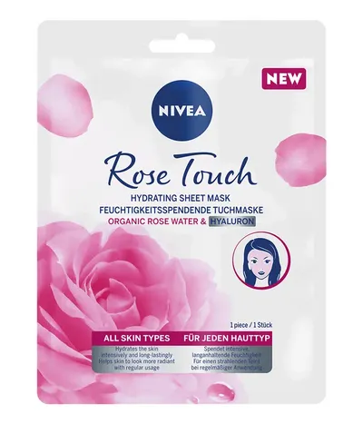 Nivea Rose Touch, Hydrating Sheet Mask (Nawilżająca maska w płachcie)