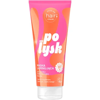 OnlyBio Hair of the Day, Połysk, Maska laminująca do każdej porowatości włosa