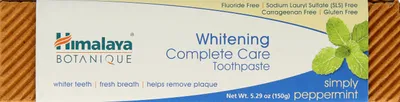 Himalaya Botanique Whitening Complete Care, Simply Peppermint, Toothpaste (Wybielająca pasta do zębów)