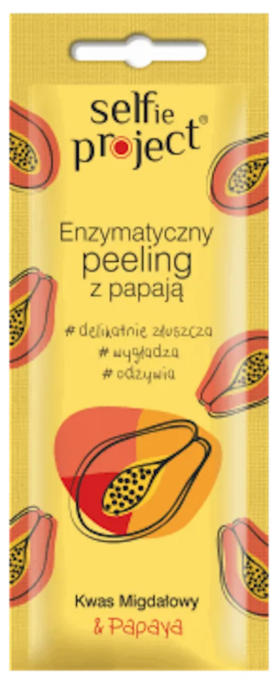 Selfie Project Enzymatyczny peeling do twarzy z papają