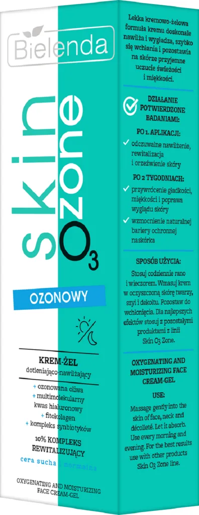 Bielenda Skin O3 Zone, Ozonowy krem-żel dotleniająco-nawilżający