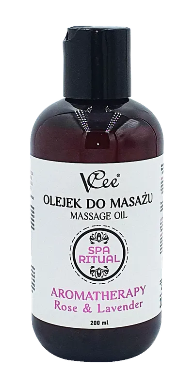 VCee Spa Ritual, Rose & Lavender, Massage Oil (Róża i lawenda, Olejek do masażu)