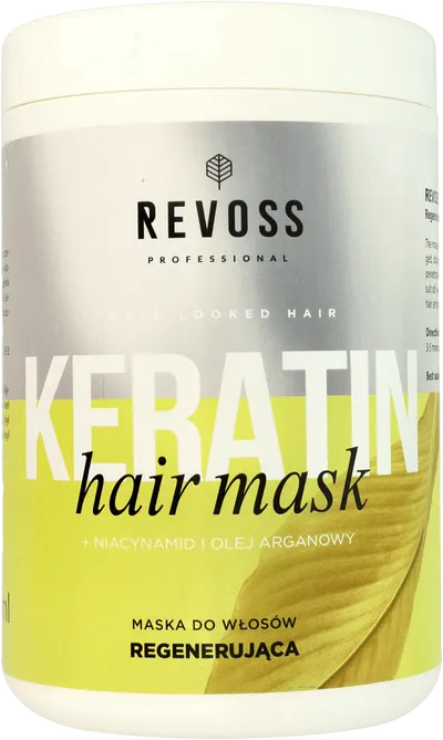 Revoss Professional Keratin Hair Mask (Maska do włosów regenerująca `Niacynamid i olej arganowy`)