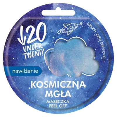 Under Twenty Nawilżająca maska do twarzy peel off `Kosmiczna mgła`