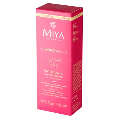 Miya Cosmetics myWONDERBALM I Love Me, Krem odżywczy z wodą różaną (nowa wersja)