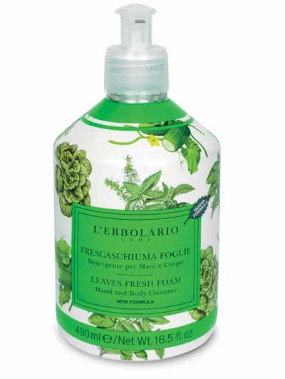 L'Erbolario Leaves Fresh Foam Hand & Body Cleanser (Żel do mycia rąk i ciała z ekstraktami roślinnymi)