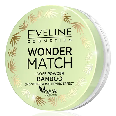 Eveline Cosmetics Wonder Match, Bamboo Loose Powder (Bambusowy puder sypki wygładzająco-matujący)