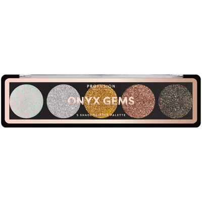Profusion Onyx Gems Glitter Palette (Paleta brokatów do powiek)