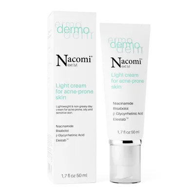 Nacomi Next Lvl Dermo, Light Cream  for Acne-pronte Skin (Lekki krem do cery trądzikowej)