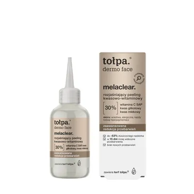 Tołpa Dermo Face, Melaclear, Rozjaśniający peeling kwasowo-witaminowy