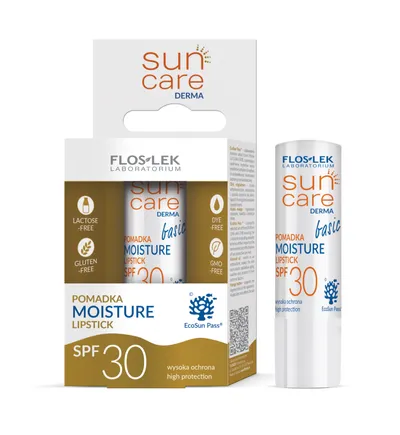 Floslek Sun Care Derma Basic Moisture, Pomadka ochronna SPF 30