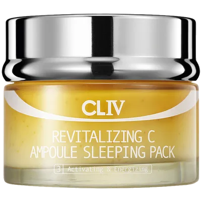 Cliv Premium Revitalizing C Ampoule Sleeping Pack (Rewitalizująca maska-ampułka w kremie na noc z witaminą C)