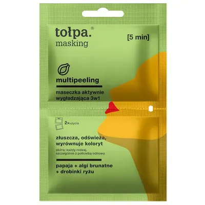 Tołpa Masking, Maseczka aktywnie wygładzająca 3 w 1 `Multipeeling`