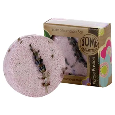 Bomb Cosmetics Purple Passion, Soap Bar (Szampon w kostce z dodatkiem olejku z lawendy)