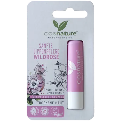 Cosnature Sanfte Lippenpflege Wildrose (Balsam do ust z olejem z nasion z dzikiej róży)