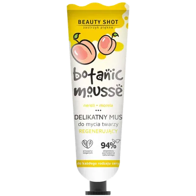Beauty Shot Botanic Mousse, Delikatny mus do mycia twarzy regenerujący `Neroli, morela`