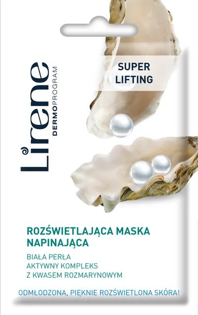 Lirene Dermoprogram Super lifting, Rozświetlająca maska napinająca