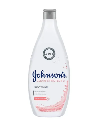 Johnson's Clean & Protect, 3in1 Almond Blossom,s Body Wash (Żel pod prysznic z kwiatem migdała 3w1)