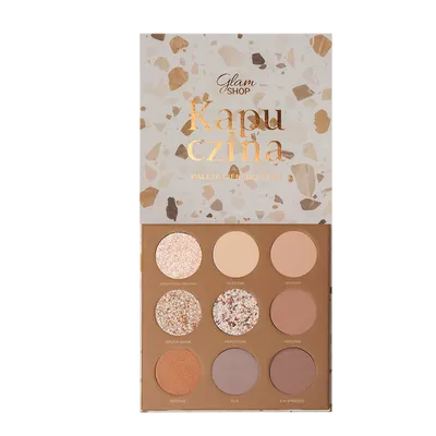 Glam Shop Kolekcja kawowa, GlamBOX, Paleta cieni do oczu 'Kapuczina'