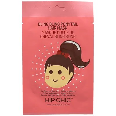Hip Chic Bling Bling Ponytail Hair Mask (Wygładzająca maska do włosów suchych, zniszczonych i pozbawionych blasku)