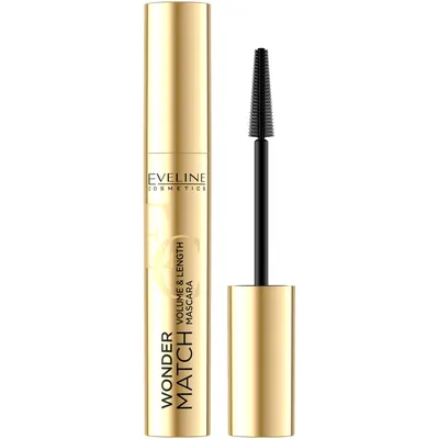 Eveline Cosmetics Wonder Match, Volume & Length Mascara (Pogrubiająco-wydłużający tusz do rzęs)