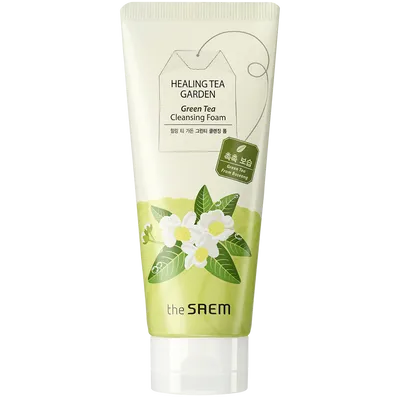 The Saem Healing Tea Garden, Green Tea Cleansing Foam (Pianka do twarzy)