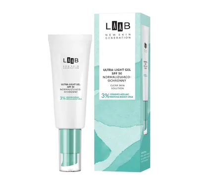 AA LAAB, Clear Skin Solution, Normalizująco-ochronny ultralekki żel SPF50