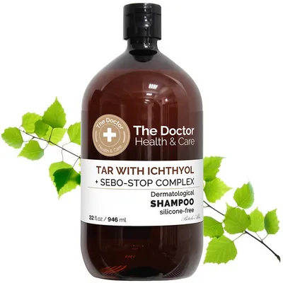 The Doctor Health & Care Tar with Ichtiol Sebo-stop Complex Dermatological Shampoo (Dermatologiczny szampon `Dziegieć brzozowy z ichtiolem + Sebo- stop`)