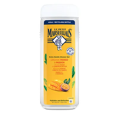 Le Petit Marseillais Extra Gentle Shower Gel Organic Mango & Passion (Żel pod prysznic `Bio mango i marakuja`)