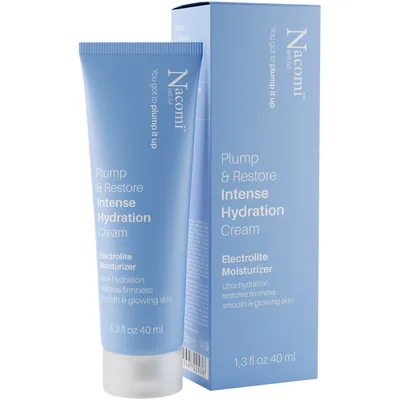 Nacomi Next Lvl, You Got To Plump It Up, Plump & Restore Intense Hydration Cream (Intensywnie nawilżający krem z elektrolitami do twarzy)