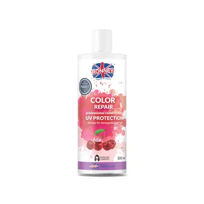 Ronney Professional, Conditioner Color Repair Cherry UV Protection (Wiśniowa Odżywka do włosów farbowanych)
