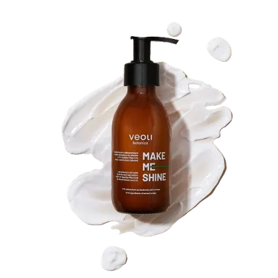 Veoli Botanica Make Me Shine, Wygładzająco-nabłyszczająca maska laminująca do włosów z 3% VegeKer-Plus i 2% oleju z nasion piany łąkowej