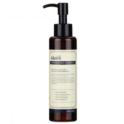 Klairs Gentle Black Deep Cleansing Oil (Olejek do demakijażu)