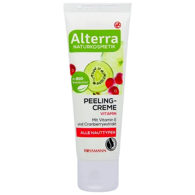 Alterra Vitamin, Peeling - Creme mit Vitamin E & Kraanbeere (Peeling kremowy z witaminą E i żurawiną)
