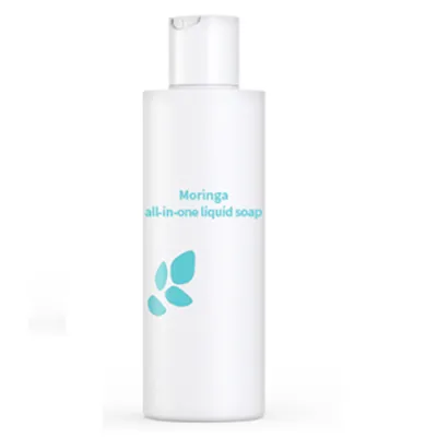 E Nature Moringa All-In-One Liquid Soap (Intensywnie oczyszczające mydło w płynie z wyciągiem z nasion moringi do twarzy i ciała)