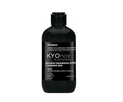 KYO Noir Renewal, Organic Charcoal Powder and Bamboo Shampoo (Oczyszczający szampon do włosów `Organiczny węgiel i bambus`)