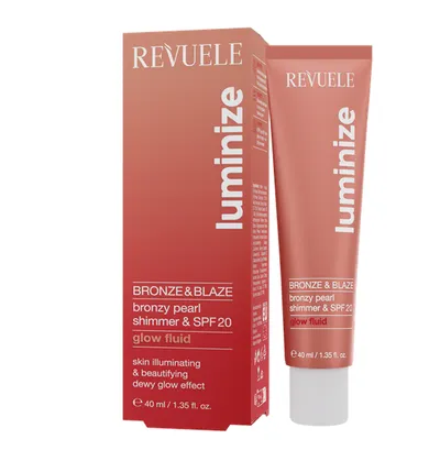 Revuele Luminize, Bronze & Blaze Glow Fluid SPF 20 (Rozświetlający fluid do twarzy i ciała)