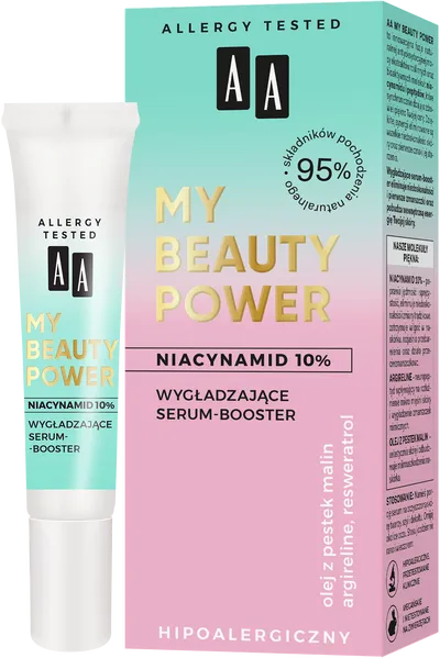 AA My Beauty Power, Wygładzające serum-booster `Niacynamid 10% `