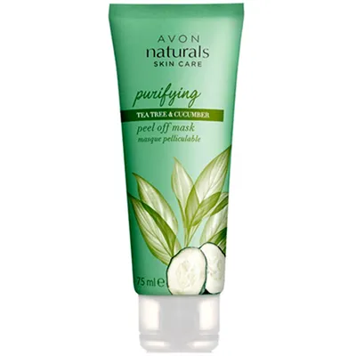 Avon Naturals, Purifying Tea Tree and Cucumber, Peel-Off Mask (Maseczka do twarzy 'Drzewo herbaciane i ogórek' (nowa wersja))