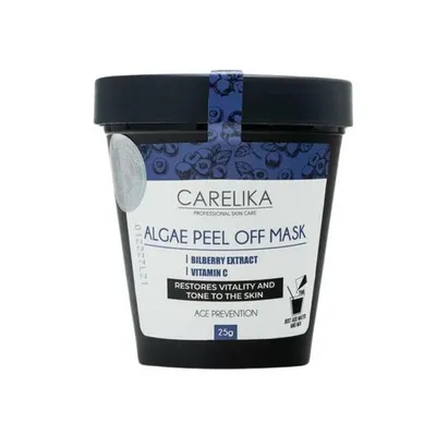 Carelika Algae Peel-off Mask (Algowa maska peel off borówkowa z witaminą C)
