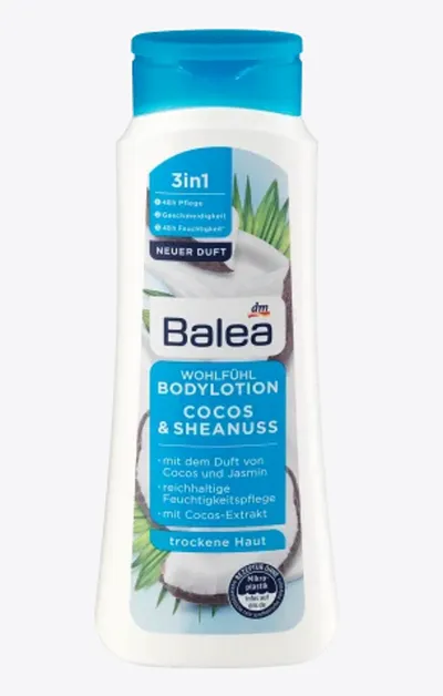 Balea Wohlfuhl Bodylotion Cocos & Sheanuss (Lotion do ciała 3w1 `Kokos & orzechy shea `)