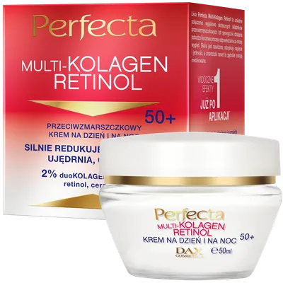 Perfecta Multi-kolagen Retinol Przeciwzmarszczkowy krem na dzień i na noc 50+