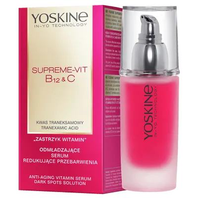 Yoskine Supreme-Vit B12 & C, Odmładzające serum redukujące przebarwienia