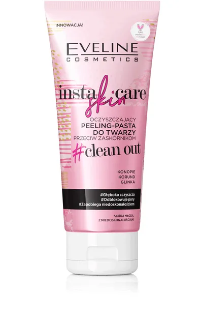 Eveline Cosmetics Insta Skin Care, Peeling-pasta do twarzy oczyszczający, przeciw zaskórnikom