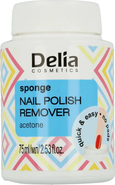 Delia Sponge Nail Polish Remover (Zmywacz z gąbką - acetonowy)