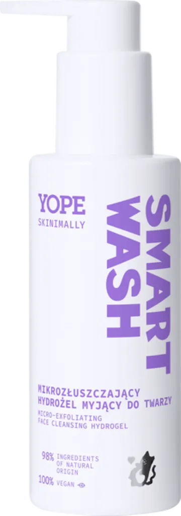 Yope Skinimally, Smart Wash, Mikrozłuszczający hydrożel myjący do twarzy